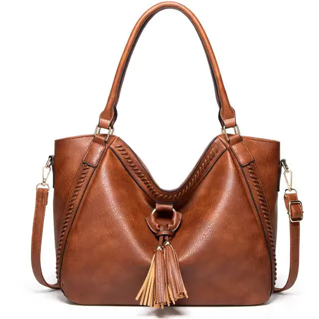 Nellies elegante Raffinesse | Leder Schultertasche