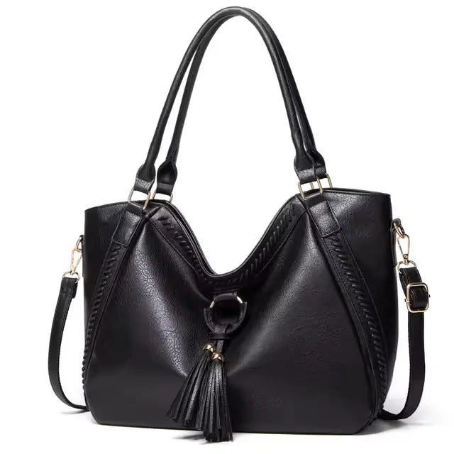 Nellies elegante Raffinesse | Leder Schultertasche
