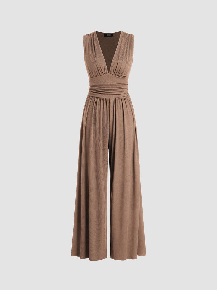 CHARITY – Schicker ärmelloser Jumpsuit mit weitem Bein