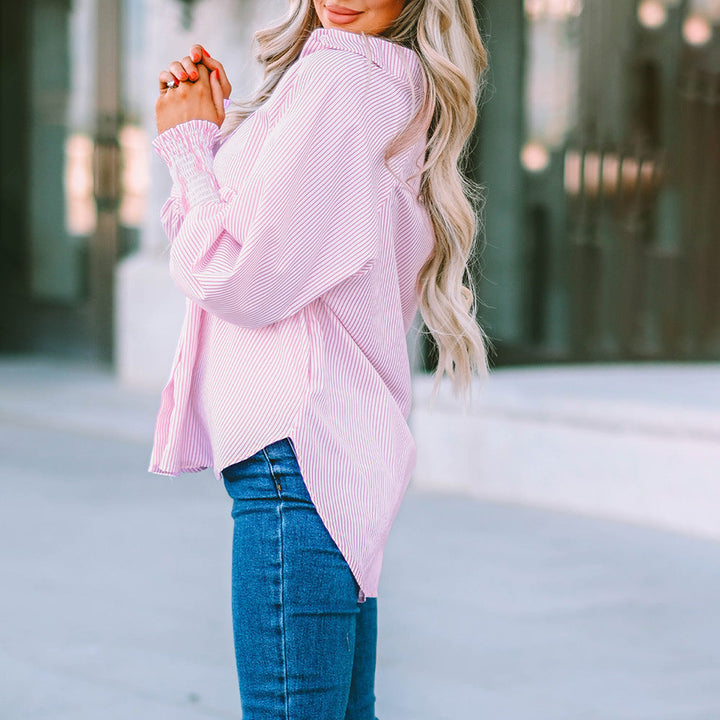 Quinlee - Gestreiftes Relaxed Shirt