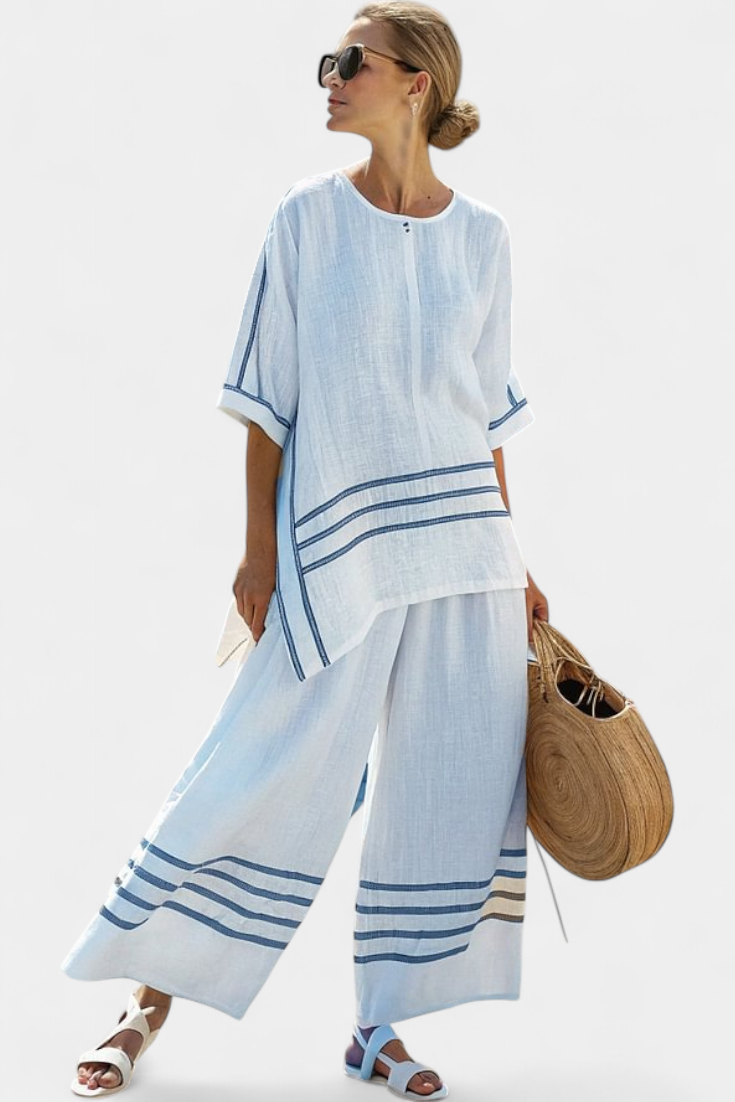 Wynric | Oben Asymmetrische Streifen Elegante & Mutige Hose