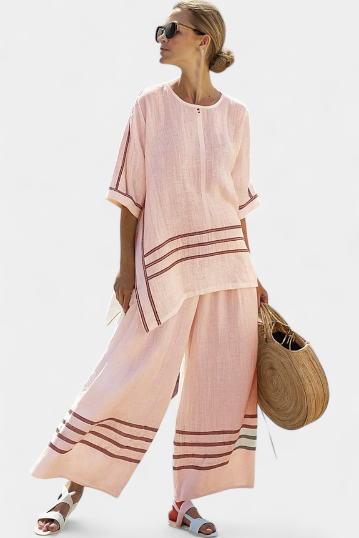 Wynric | Oben Asymmetrische Streifen Elegante & Mutige Hose