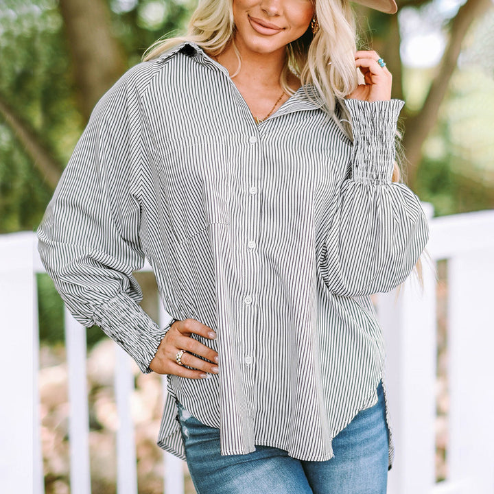 Quinlee - Gestreiftes Relaxed Shirt