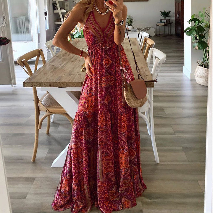 Gweneth - Boho Ärmelloses Kleid