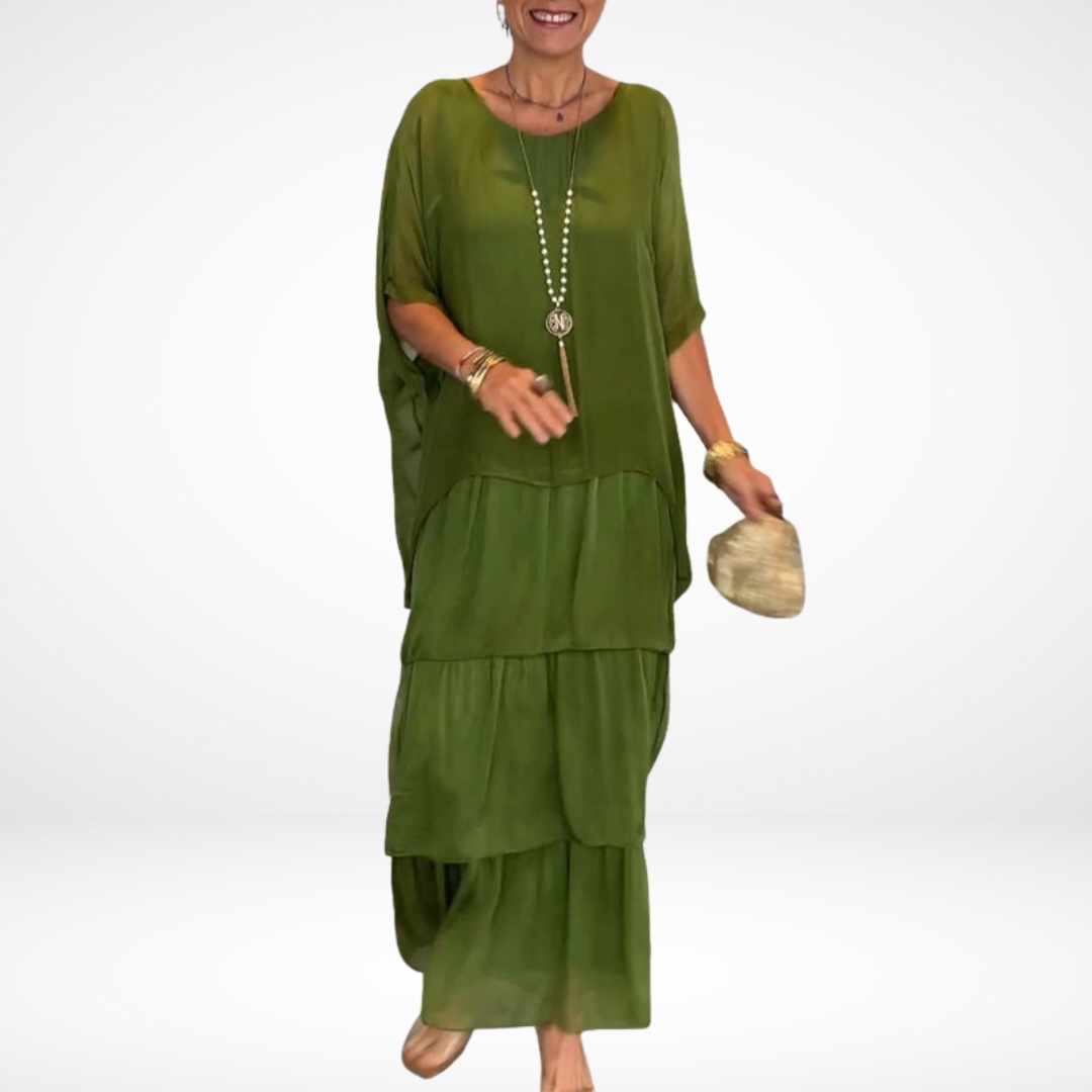 Hylda™ Kunstvolles Lässiges Maxikleid