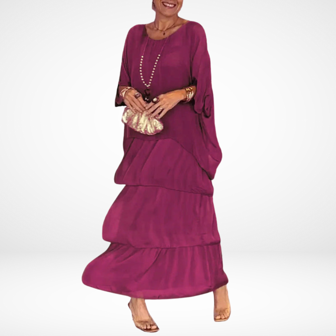 Hylda™ Kunstvolles Lässiges Maxikleid