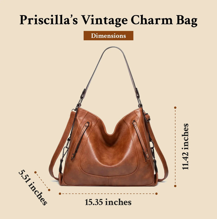 Priscillas Vintage-Charme | Lederhandtasche