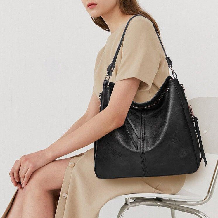 Brooklyn™ Tote Elegance | Große Kapazität Schultertasche