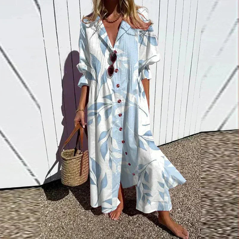 Cassidy™ – Maxikleid mit Boho-Ärmeln im Puffdesign