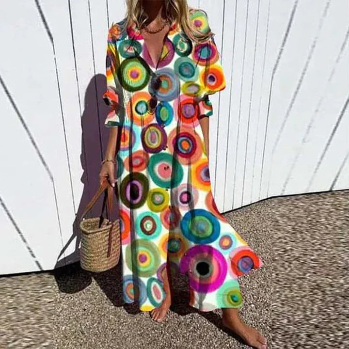 Cassidy™ – Maxikleid mit Boho-Ärmeln im Puffdesign