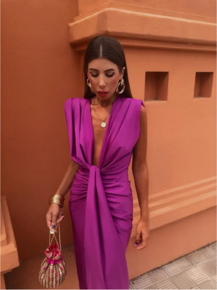 Lily | Elegantes Faltenkleid