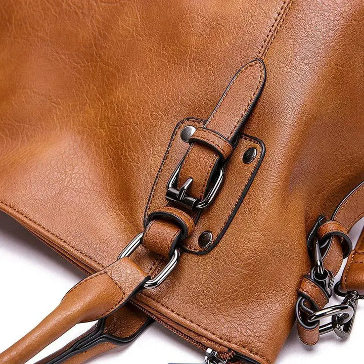 Siennas Anmutige Anziehung | Elegante Leder Schultertasche