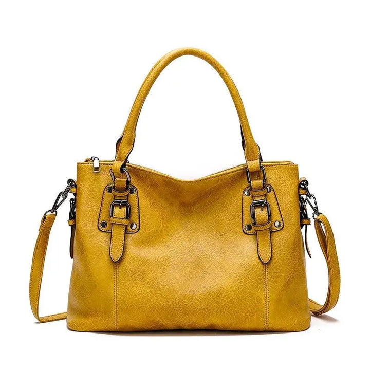 Siennas Anmutige Anziehung | Elegante Leder Schultertasche