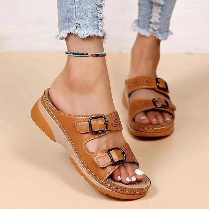 Viola™ Orthopädische Sandalen für Frauen - Fußgewölbeunterstützung & Komfort Keil