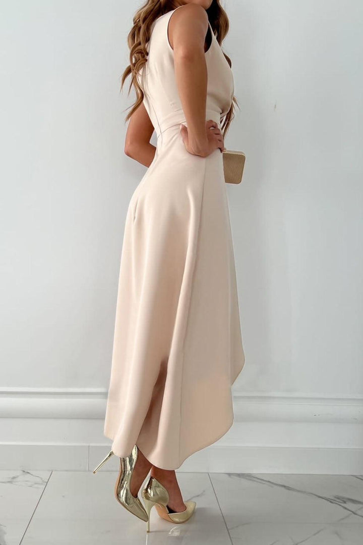 Rosamund | Kleid mit Rosafarbenem Muster