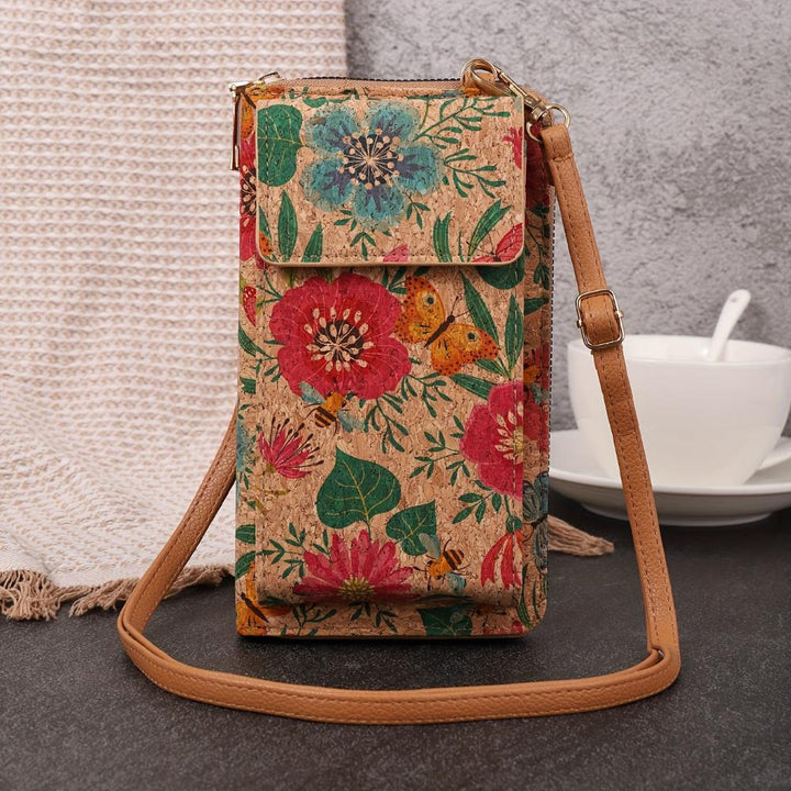 Lilla | Boho Blumen Umhängetasche