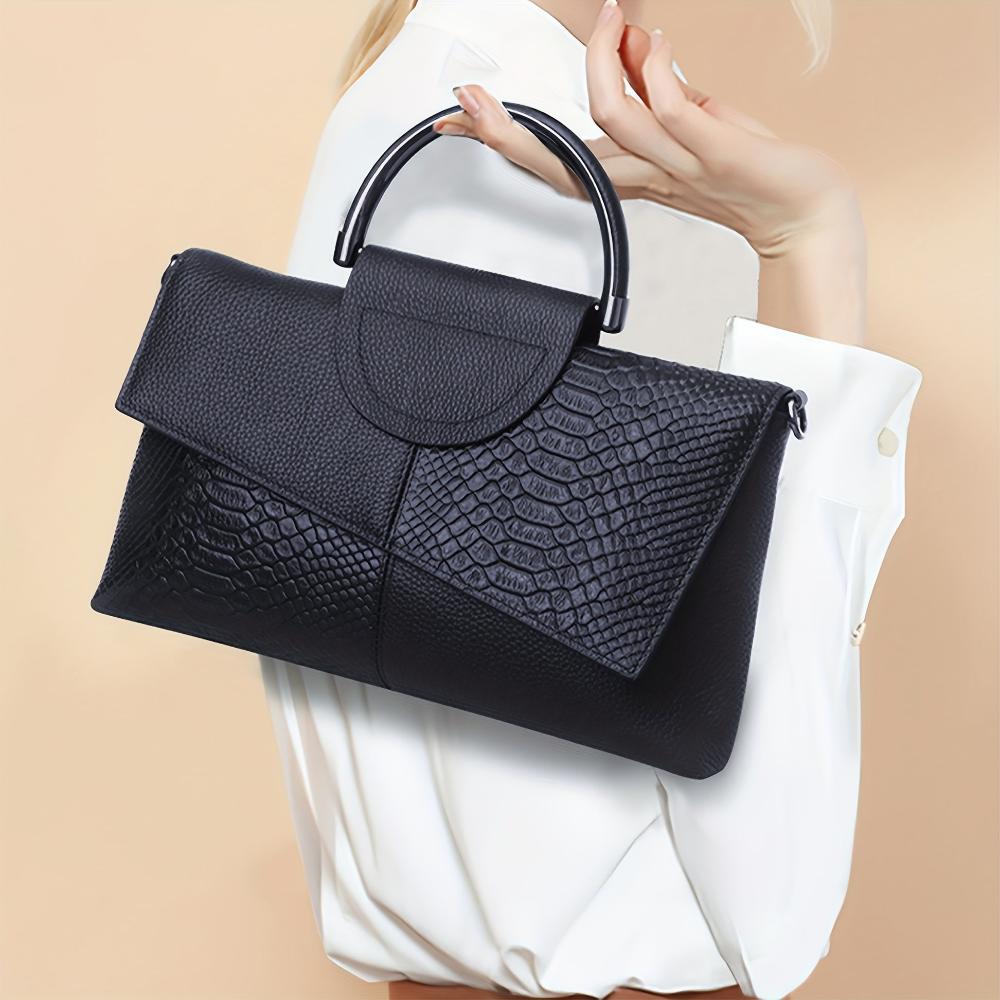 Cassandra | Handtasche mit opulentem Krokodil-Muster