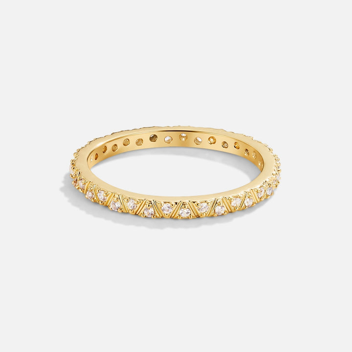 Gold- und Kristallring Arquette