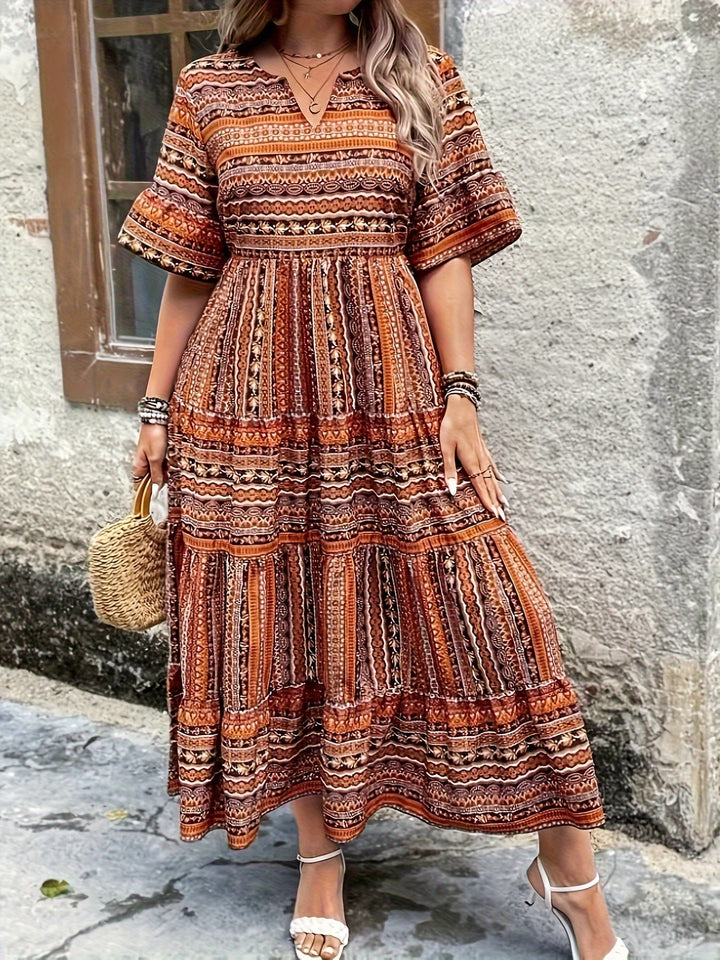 Joraine - Ethnisches Fließendes Kleid