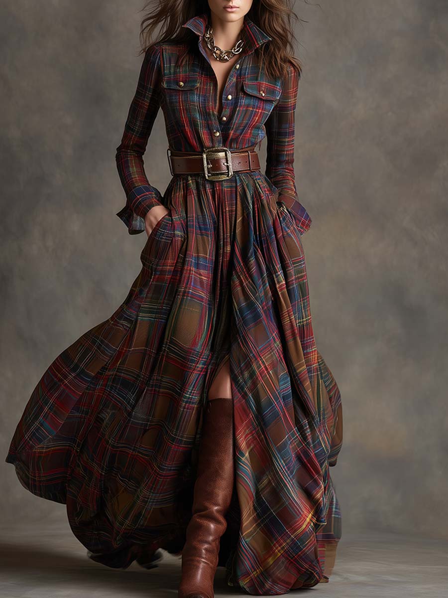 Scarlett | Kleid mit Taillengürtel
