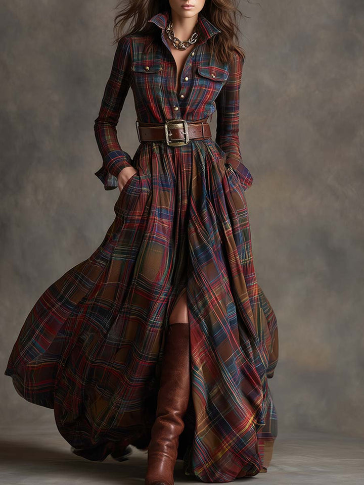 Scarlett | Kleid mit Taillengürtel