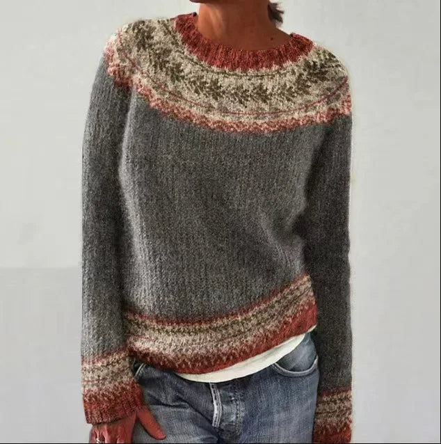 Izzel - Gemütlicher Fair Isle Pullover