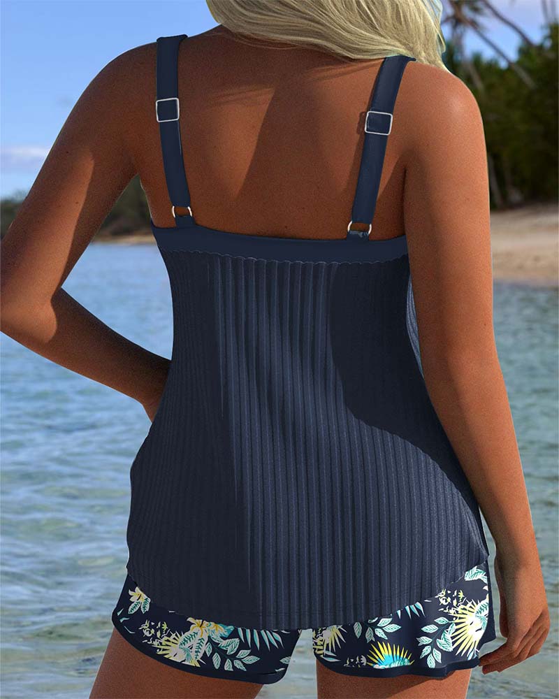 Bloom | Gestreifter Zweiteiler Tankini mit Strandhose
