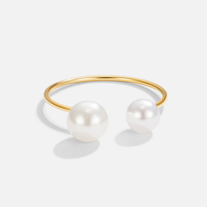 Durya Ring mit doppelter Perle