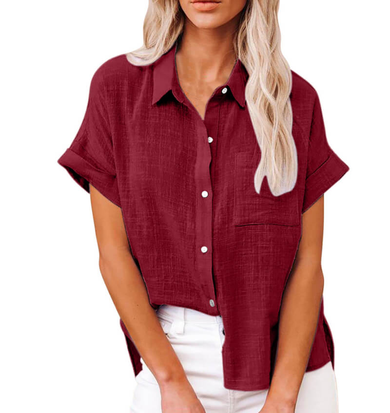 Miraqua - Zeitlose Button-Up Bluse