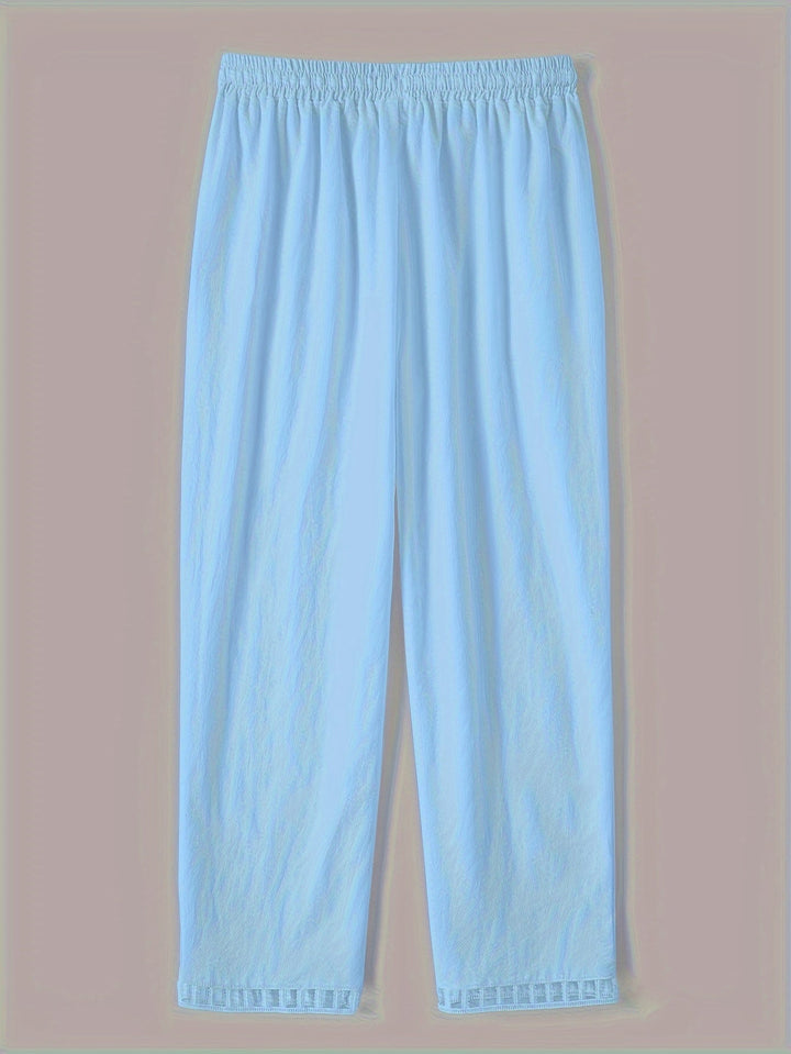 Wren – Kontrastdetails Cropped Relaxed Pants