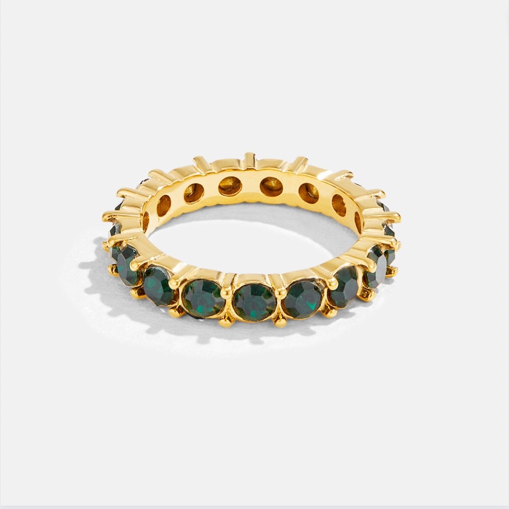 Kristallring Emerald Beauty