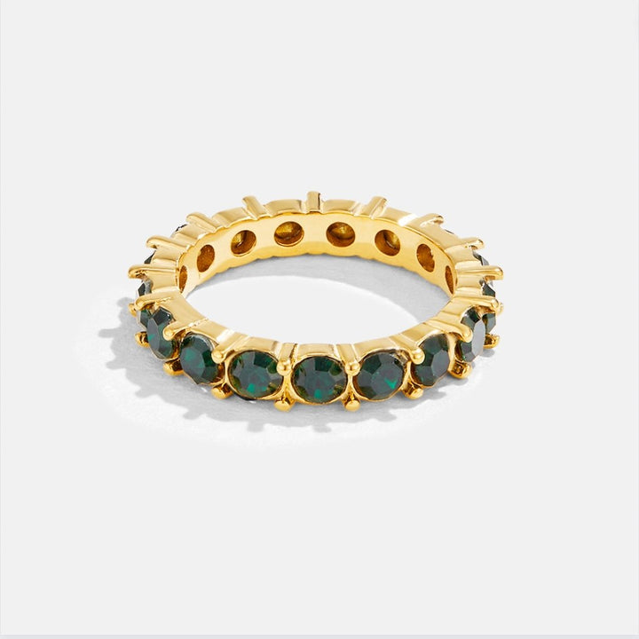Kristallring Emerald Beauty