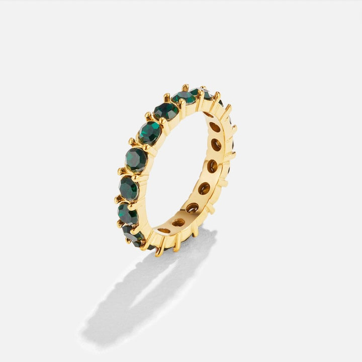 Kristallring Emerald Beauty