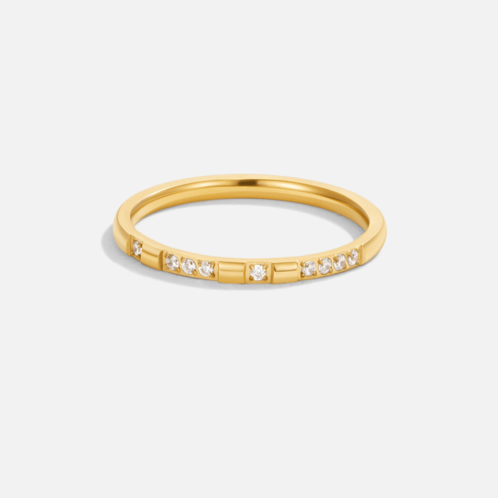 Emery Ring aus Kristall und Gold