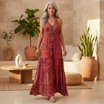 Gweneth - Boho Ärmelloses Kleid
