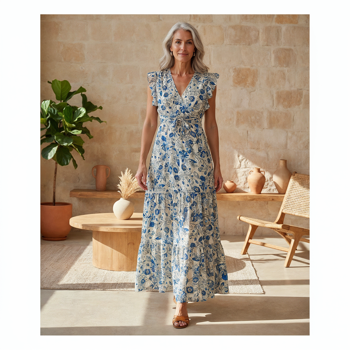 Shera - Florales Maxikleid