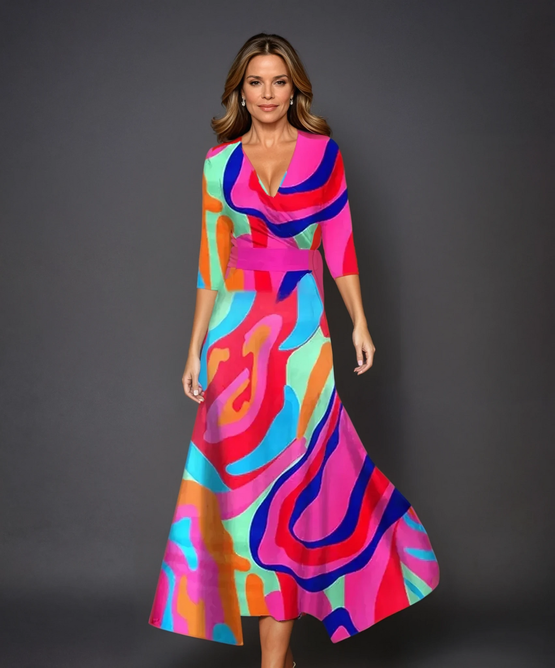Ysa | Elegantes Kleid mit floralem Design