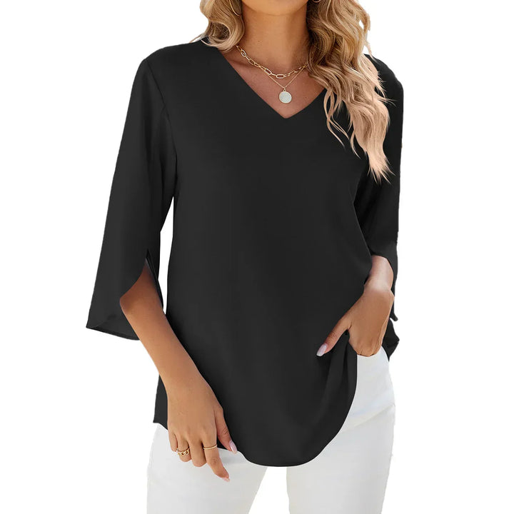 Esmira - Bluse mit V-Ausschnitt