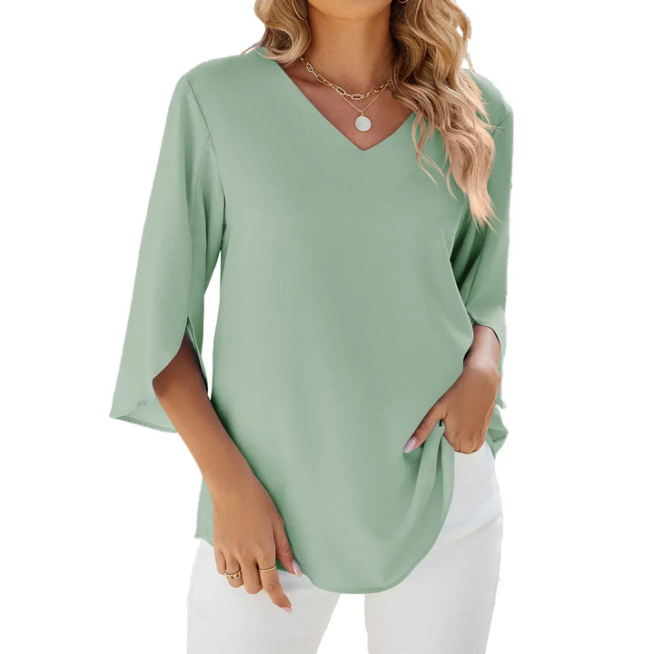 Esmira - Bluse mit V-Ausschnitt