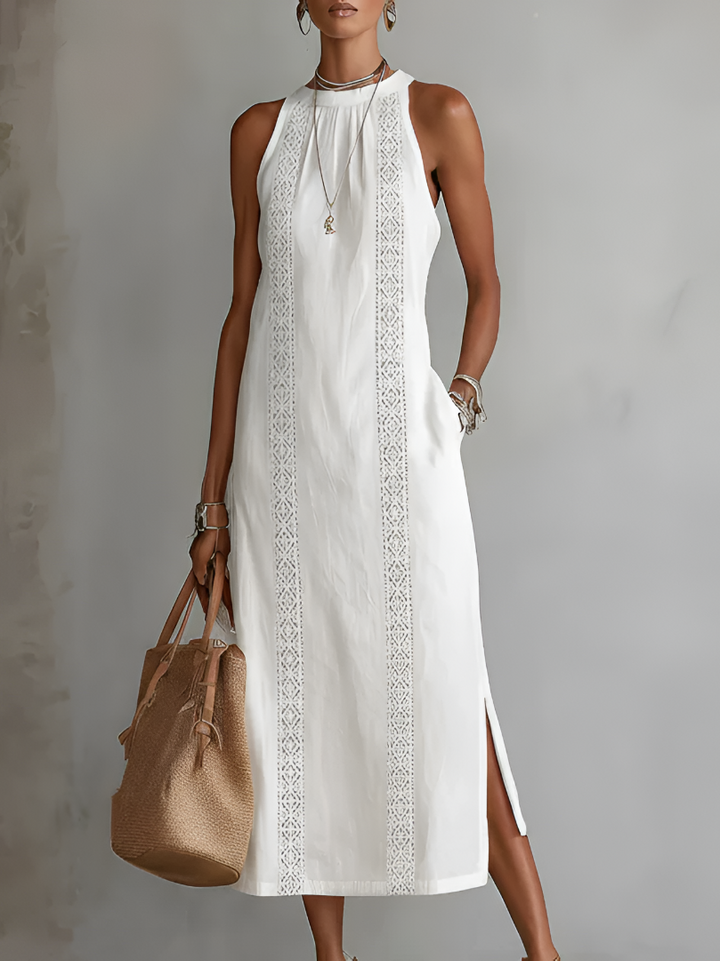 JIMENA | MIDI-KLEID AUS LEINEN