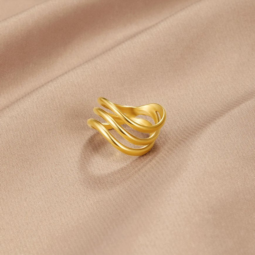 Kiya Bague en or superposée