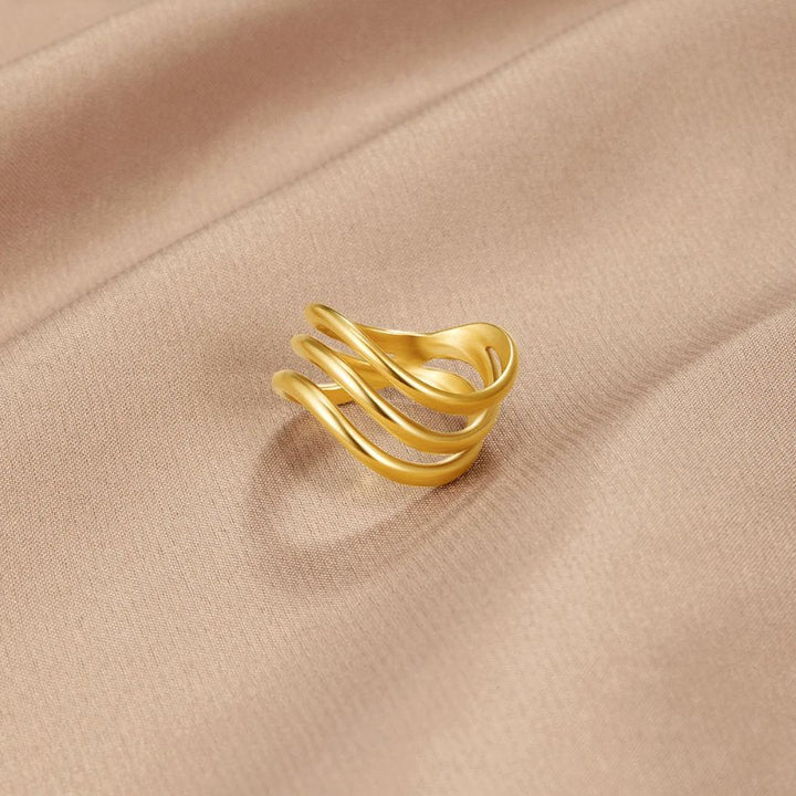 Kiya Bague en or superposée