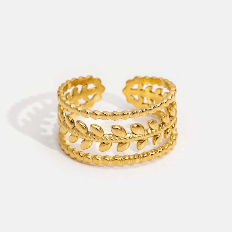 Bague Marissa mit überlagertem Blattgold