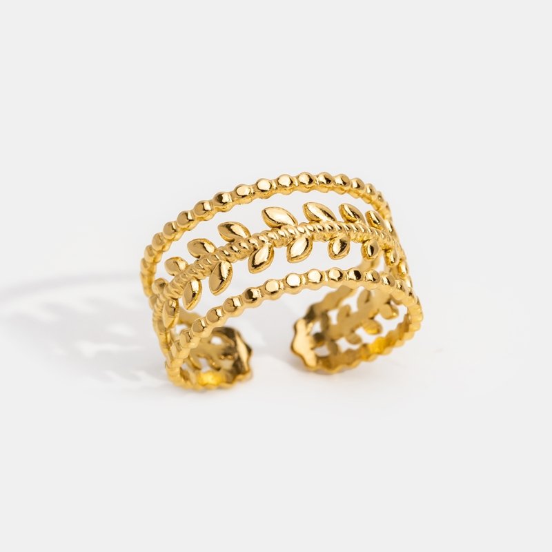Bague Marissa mit überlagertem Blattgold