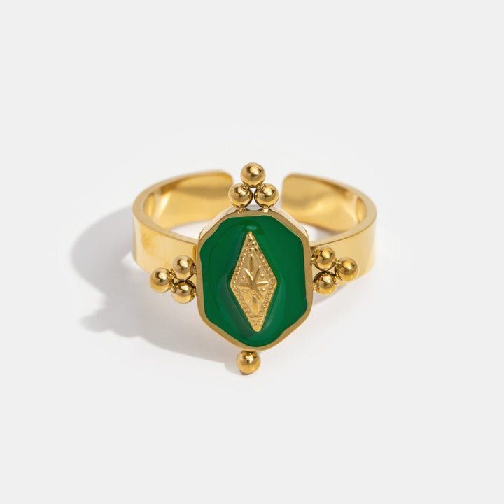 Geometrischer Vintage-Ring Marina