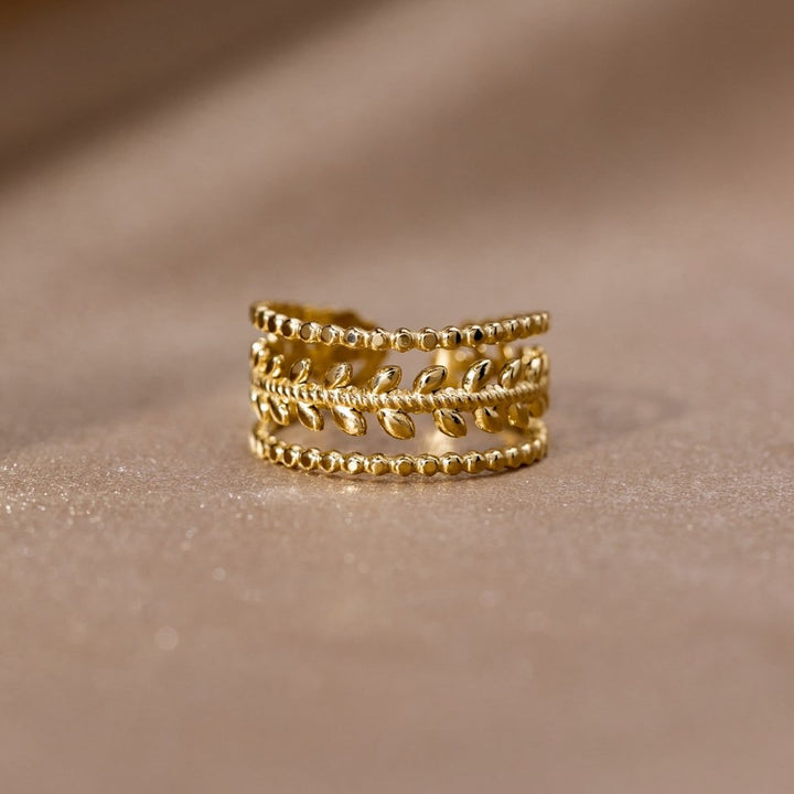 Bague Marissa mit überlagertem Blattgold