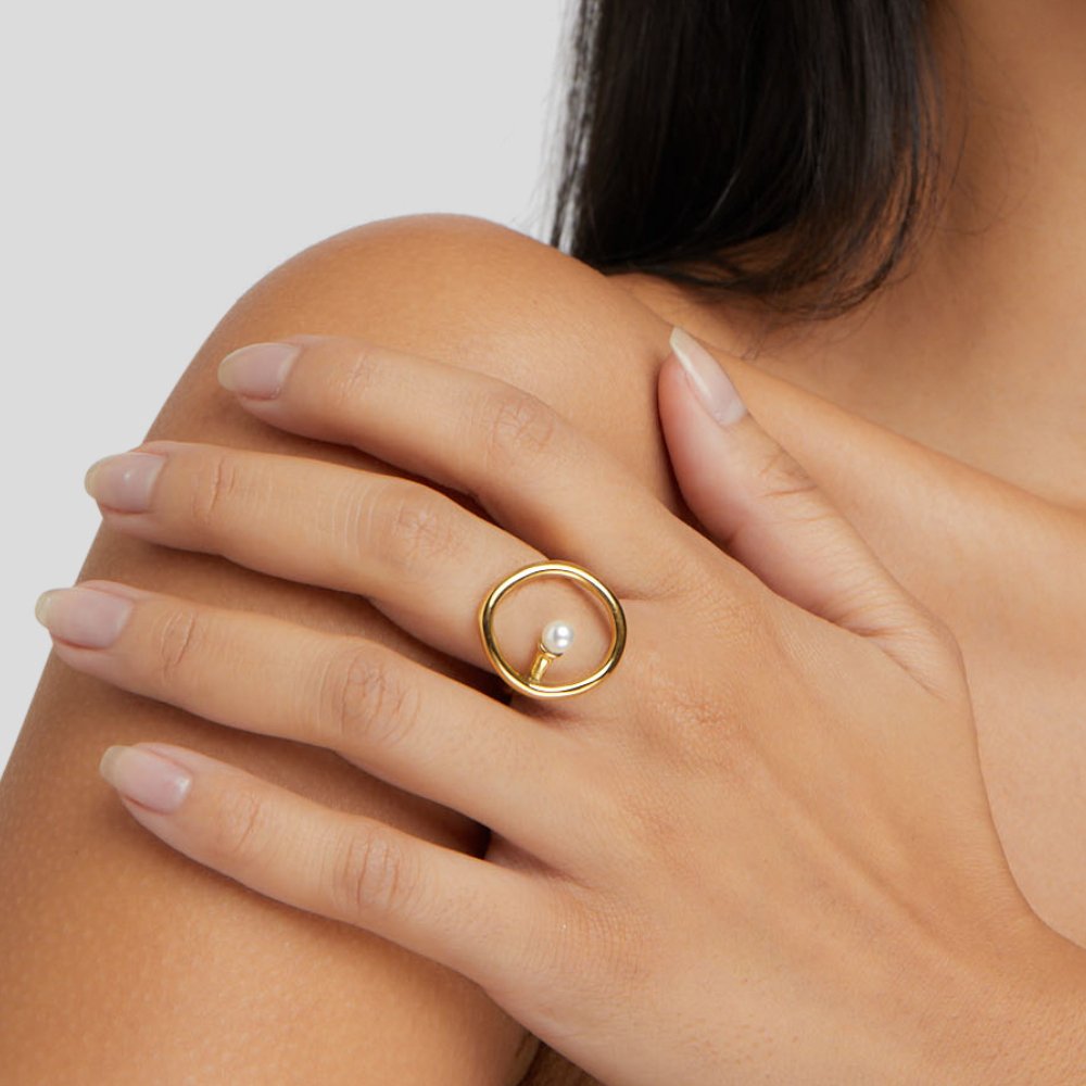 Bague Melisa aus Perlgold
