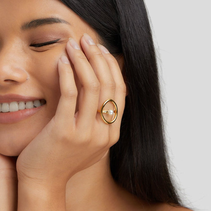 Bague Melisa aus Perlgold
