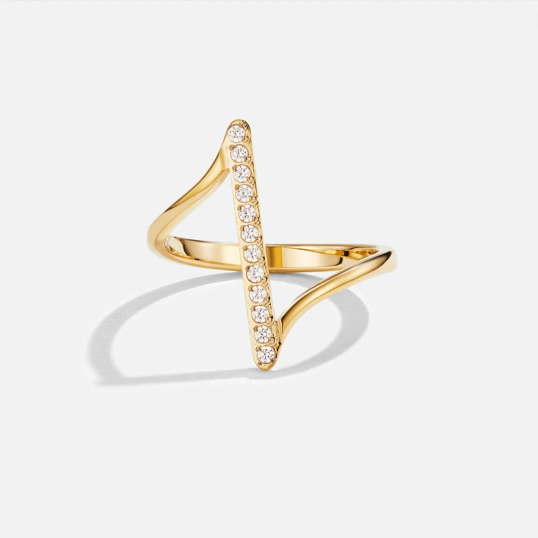 Verzierte Goldring Mila
