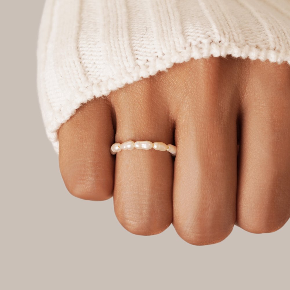 Nona-Ring aus Süßwasserperlen